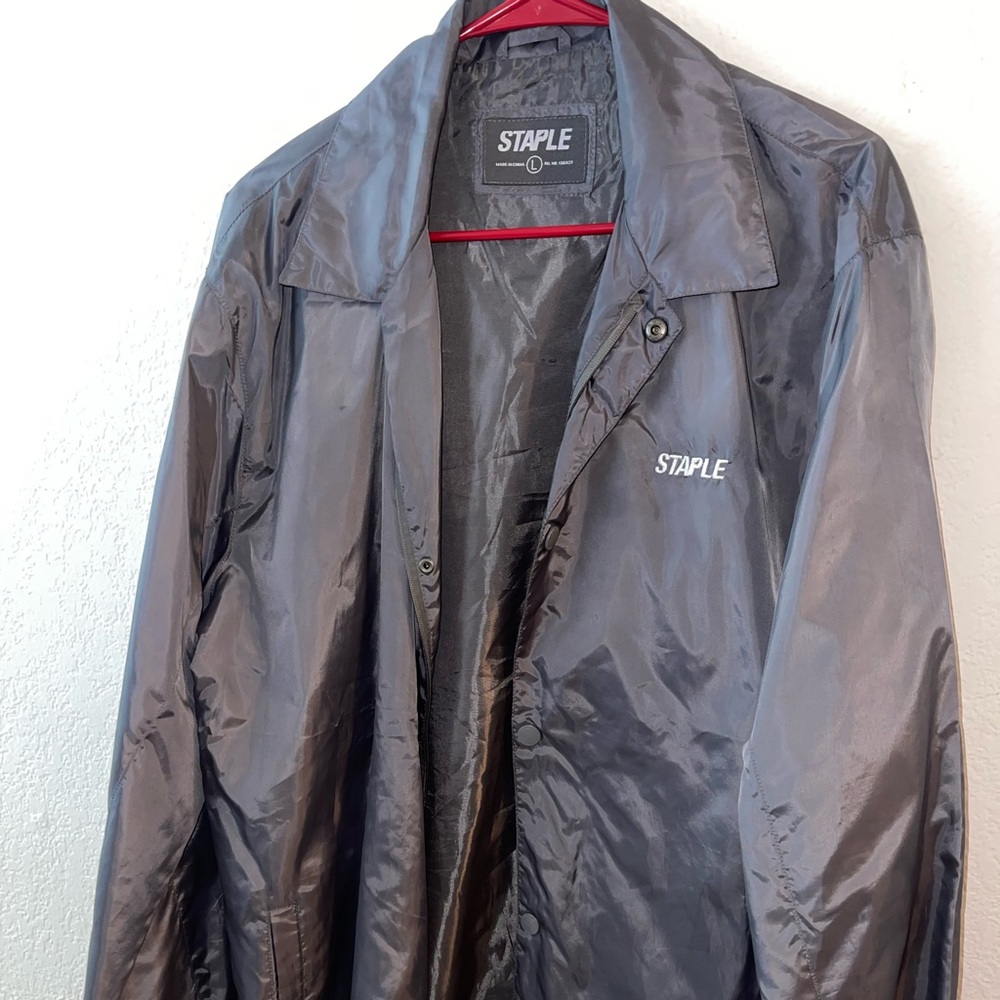 Staple Grey Windbreaker Large